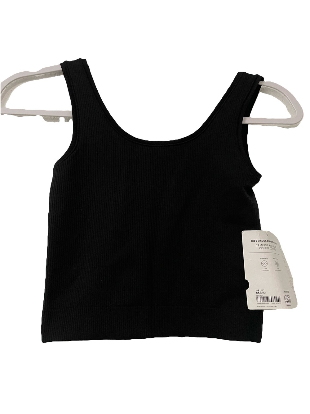 Athleta Black Ribbed Tank Top - Girl Label